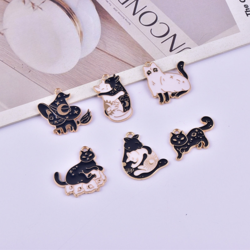 アクセサリーパーツ diyパーツ ハンドメイド 手作りパーツ 人気パーツ DIY材料 ピアスパーツ 猫 月