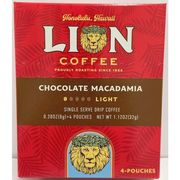 LION COFFEE ドリップパック チョコマカダミア 8g  (8gx4/箱 36個入りケース)