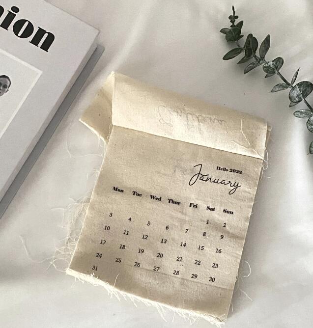 新品ins風  2024年新年カレンダー　布フック式 綿製カレンダー 撮影用 道具 装飾アート撮影コーディネート