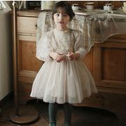 秋新作   韓国風子供服  ワンピース  女の子  プリンセス  誕生日  プレゼント   可愛い  2色