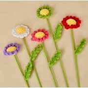 ins 母の日 誕生日 写真 お花 編み物 インテリア 花束 ニット 装飾 撮影道具  デイジー