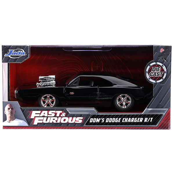 JADATOYS 1:32 ワイルドスピードダイキャストカー DOM'S DODGE CHARGER