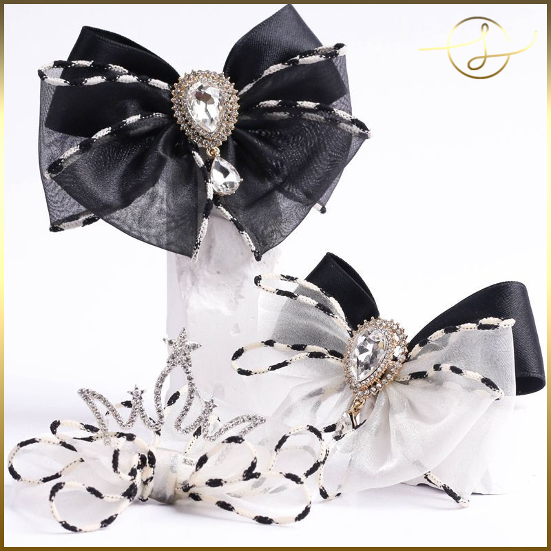 【2色】リボンテープ 白黒 透け感 ラッピング プレゼント ギフト 布小物 服飾 花束包装 手芸材料