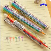 ボールペン　シンプル　文房具　6色ボールペン　学生用品　事務用品　ペン