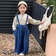 秋冬新作 韓国風子供服 キッズ服 ベビー服 デニム パンツ オーバーオール サロペット オールインワン