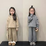 2023新作 韓国風子供服 キッズ 女の子ニット&ズボン2点セット スーツ80-140CM