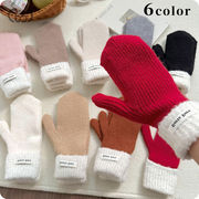 ★全9色★　可愛いミトン　ニットグローブ　手袋　韓国デイリーファッション