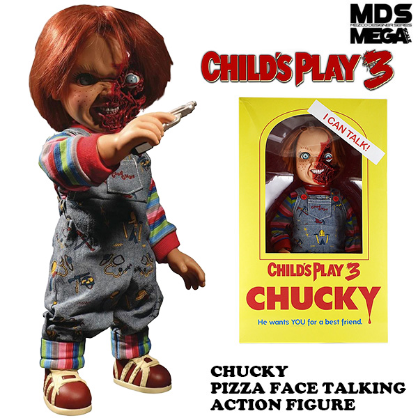 CHILD'S PLAY 3  TALKING PIZZA FACE CHUCKY 【MEZCO】【チャッキー】