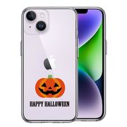 iPhone14 側面ソフト 背面ハード ハイブリッド クリア ケース Happy Halloween ハロウィン