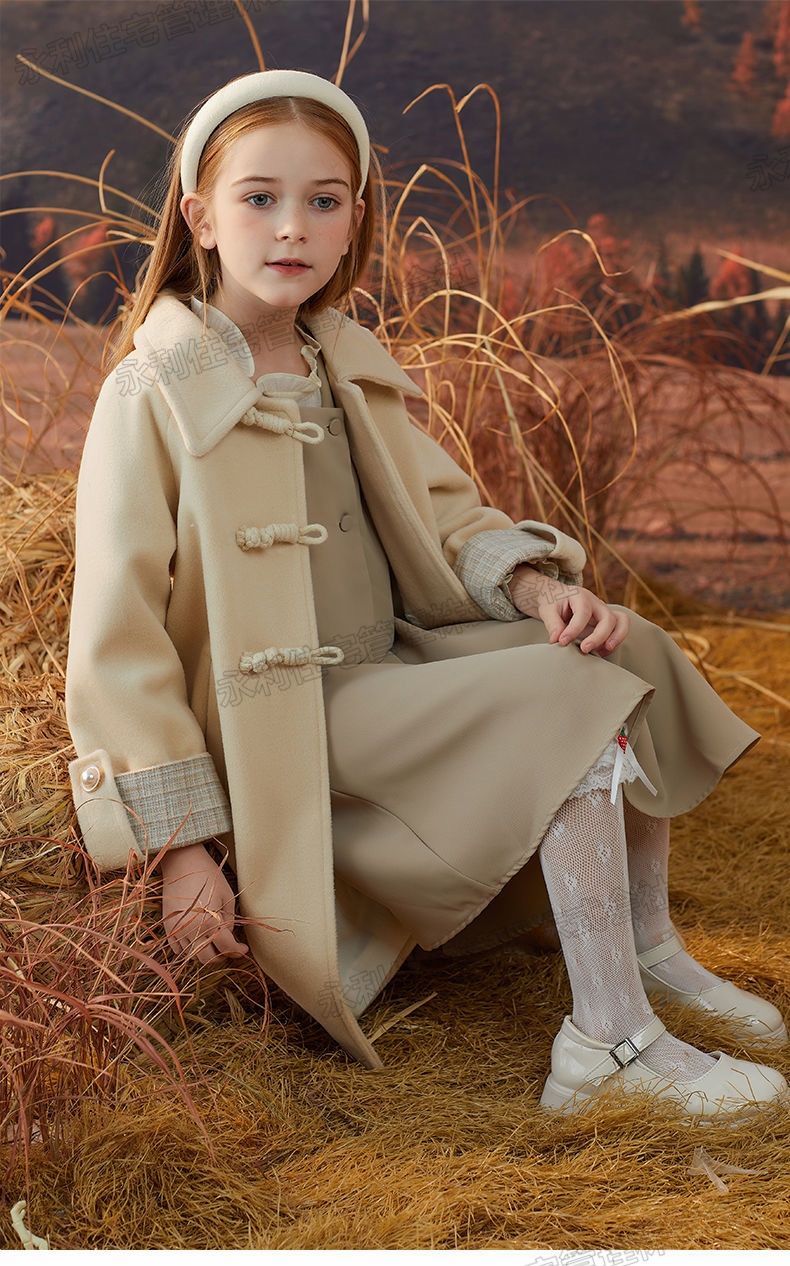 2023冬新作】イギリス風 ダッフルコート 子供服 キッズ トップス