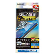 エレコム iPhone 15 ガラスフィルム ダイヤモンドコーティング ゴリラ0.21mm