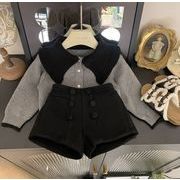 新作 韓国風子供服   ベビー服  ニット  カーディガン  セーター  ショートパンツ  単独販売