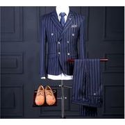 紳士スーツ 結婚式 スリーピーススーツ ビジネス 3点セットアップスーツ 通勤 フォーマル 新郎スーツ