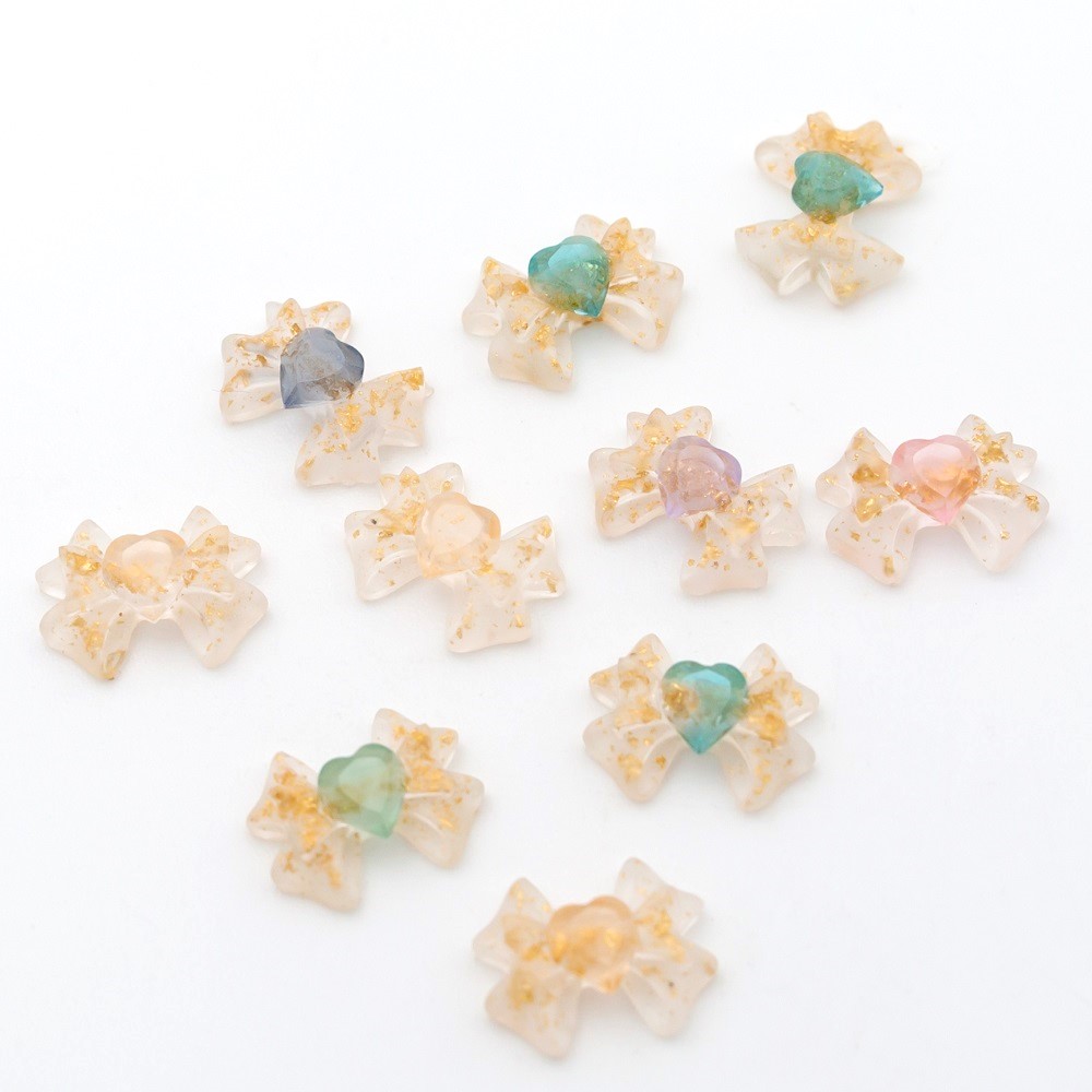 光る☆ネイルパーツ*リボン**蓄光パーツ*