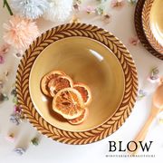 BLOW caramel 全6形状【美濃焼 パン皿 ケーキ皿 ボウル 取皿 北欧 洋食器】