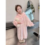 2023新作 韓国風子供服  女の子 アウター  スリーパー子供用パジャマ 90-140cm