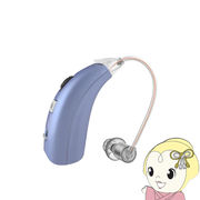 集音器 日健 NIKEN 左右両耳兼用 耳掛け型 充電式 軽～中等度難聴 Type-C充電 高齢者 ブルー NK-02