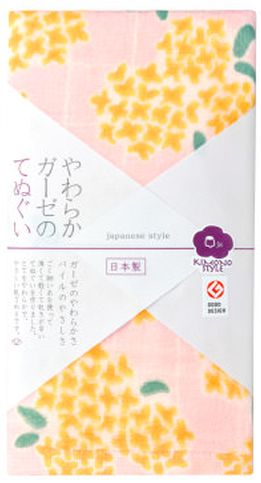 日本製 made in japan ｊｓ/KIMONO STYLE スタイル 金木犀 てぬぐい JS6128