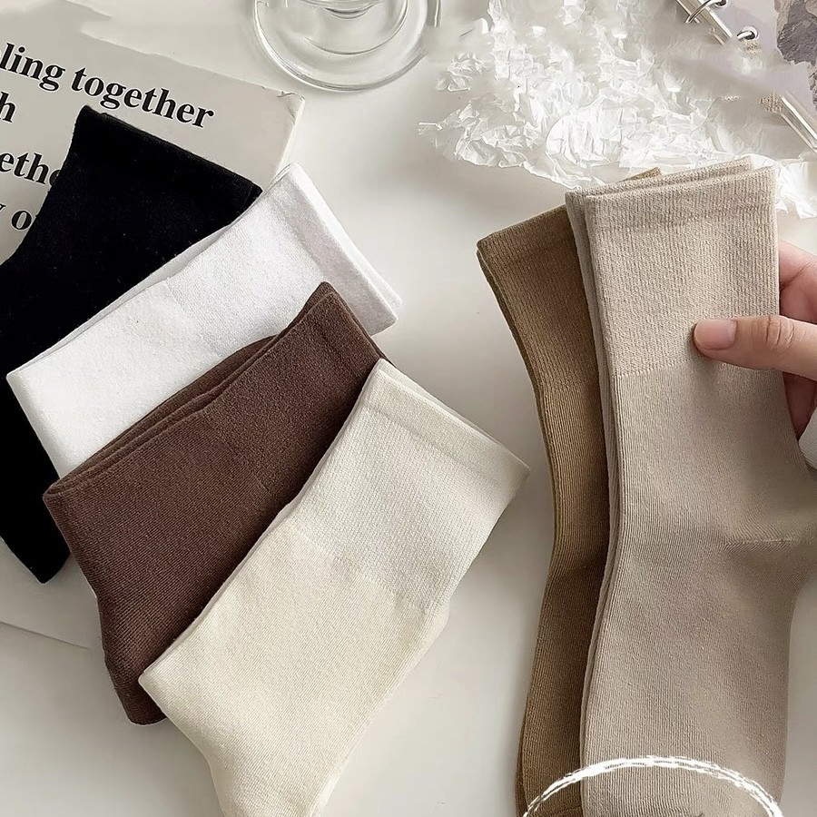 靴下 ソックス 無地 レディース 暖かい 防寒対策 冷え性対策 保温 可愛い