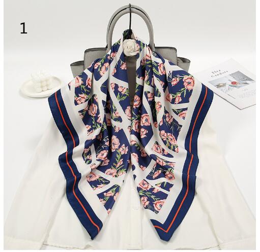 スカーフ レディース オフィススカーフ 正方形 おしゃれ 春 夏 秋 ネッカチーフ 柔らかい