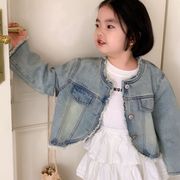 【2024春新作】韓国風子供服 ベビー服 キッズ 女の子 アウター デニム コート ジャケット