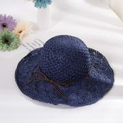 帽子 海辺 きれいめ ファッション麦わら帽子 レディース 折りたたみ 大きいサイズ 夏