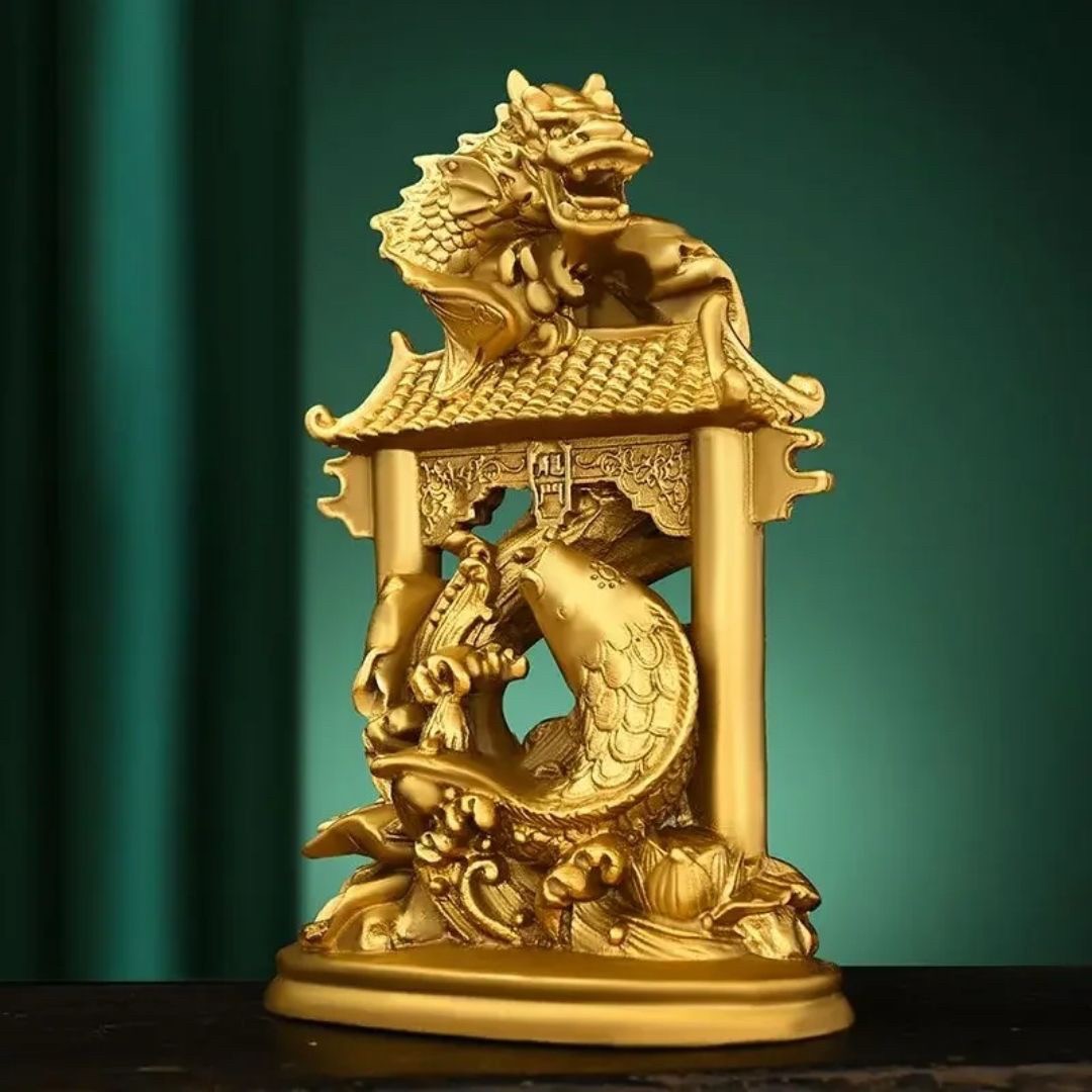 銅器 鯉躍龍門 客間 茶台 机 事務室 風水開運 装飾品 工芸品 置物 銅器 鯉躍龍門 客間 茶台 机 事務室 風水開運 装飾品 工芸品