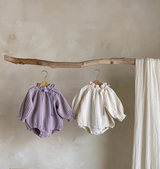 2024 春秋新作 韓国版 ファッション ins 乳幼児 女の赤ちゃん  連体服  ロンパース 子供服