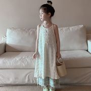 ★Girls★　子供服　90~150cm　春夏　ノースリーブワンピース　韓国キッズファッション