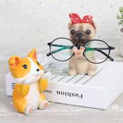 3D動物 犬 装飾 眼鏡収納ラックです 樹脂装飾 かわいい 樹脂工芸品