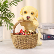 3D動物 犬 収納 ボックス 装飾 おもちゃ 居間、玄関、本棚 樹脂装飾 かわいい  樹脂工芸品