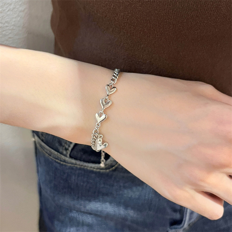 925シルバー   アクセサリー ブレスレット  ハンドメイド ブレスレット   ブレスレット INS風 バングル