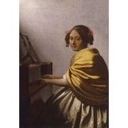 ポストカード アート フェルメール「ヴァージナルの前に座る若い聖母の女性」105×150mm 2024新作