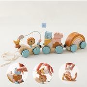 INS  人気  知育玩具  積み木  木製  おもちゃ  ごっこ遊び  キッズ  木製  玩具 子供用品  台車のおもちゃ