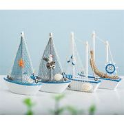 クーポン適用でお得に 帆船模型 手作り 家庭装飾 振り子 装飾品 4点セット 地中海風 14cm ボート