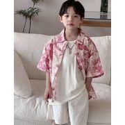2024 INS 夏新作  韓国風子供服  花柄  トップス    日焼け止め   コート  シャツ