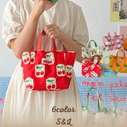 ★全6color★　カラフルトートバッグ　 防水　ベビー用品収納　ピクニック　韓国バッグ