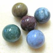 【現品限り】丸玉　インディアンアゲート　14mm