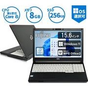 「中古」富士通 FUJITSU LIFEBOOK A576 メモリ 8GB SSD 256GB 第6世代 Core i5