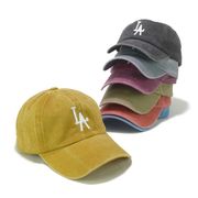 SHF－LA刺繍ウォッシュドコットンローキャップ　ヤング帽子