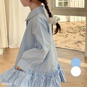 【2024春新作】韓国風子供服 ベビー服 キッズ 女の子 かわいい ベビー服 シャツワンピース　