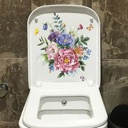 日用品雑貨 トイレ用品 ステッカー シール シート 簡単 花束 華やか 蝶々