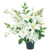 お供えカサブランカアレンジ　左用アレンジメント（キット・セット含む）1コ