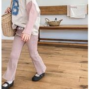 2024 春秋新作 韓国版 ズボン 女の子 ラッパズボン  洋風 カジュアルパンツ  ボトムス 子供服 3色
