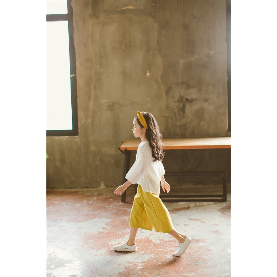 子供服 セットアップ 夏 韓国子供服 女の子 ジュニア キッズ 上下セット 2点セット 七分丈袖 Tシャツ