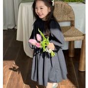 長袖  子供用のスカート キッズ 韓国子供服 ワンピース ワンピース 2024春夏新作  木綿の布  90-150