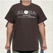 2024春夏　新商品　Tシャツ LION COFFEE  ALOHA  T ダークチョコレート