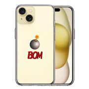 iPhone 15 Plus 側面ソフト 背面ハード ハイブリッド クリア ケース 爆弾 BOM ボム