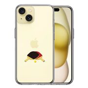 iPhone 15 Plus 側面ソフト 背面ハード ハイブリッド クリア ケース 卓球 ラケット