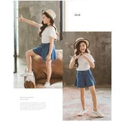 韓国こども服 セットアップ 子供服 上下 2点セット半袖Tシャツ トップス パンツ カジュアルパンツ